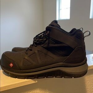 Merrell Black Boots Rugged High-Top Design (Steel Toe)